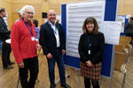 BGR-Präsident Prof. Dr. Ralph Watzel (Bildmitte) mit der Sprecherin des FZ:Geo, Prof. Dr. Monika Sester (rechts), und ihrem Sprecher-Kollegen Prof. Dr. François Holtz (links) beim Forschungskolloquium in der BGR.