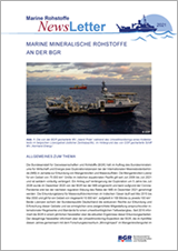 Titelblatt und Download Marine mineralische Rohstoffe Newsletter 2021