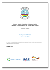 Titelblatt der Studie "Mineral Supply Chain Due Diligence Audits and Risk Assessments in the Great Lakes Region"