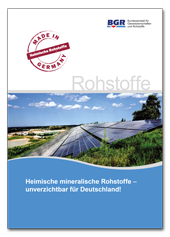Titelblatt der Studie "Heimische mineralische Rohstoffe - unverzichtbar für Deutschland!"