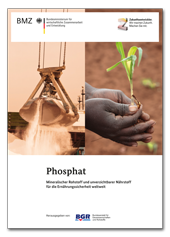 Titelblatt der Studie "Phosphat - Mineralischer Rohstoff und unverzichtbarer Nährstoff für die Ernährungssicherheit weltweit"