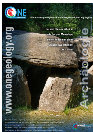 Poster zum Projekt OneGeology. Thema: Archäologie