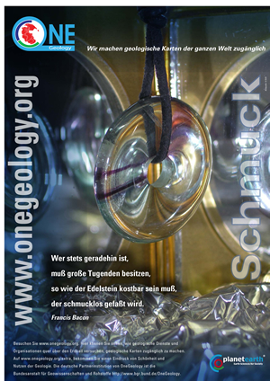 Poster zum Projekt OneGeology. Thema: Schmuck