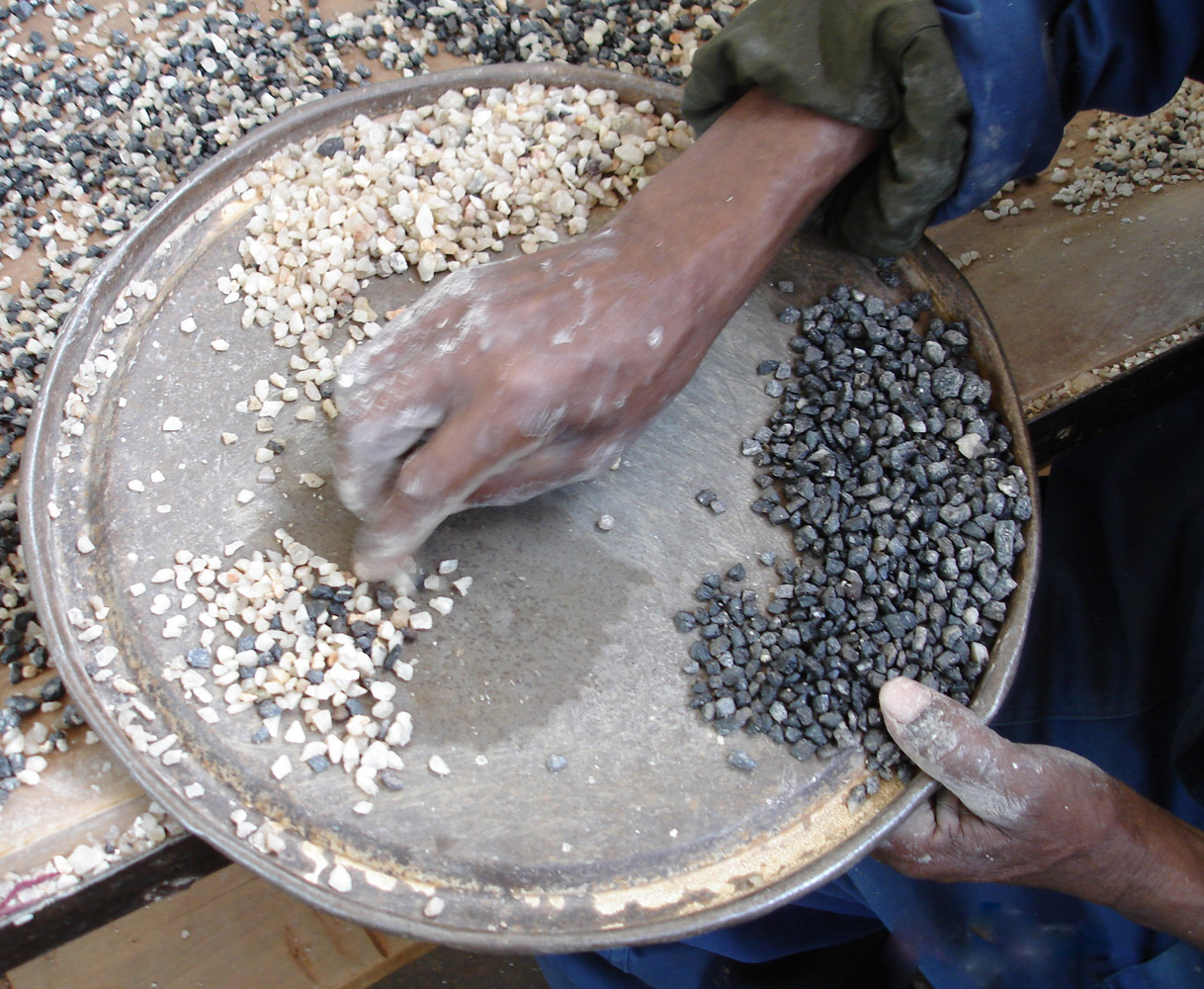 Coltan separation by hand, Kenticha, Ethiopia